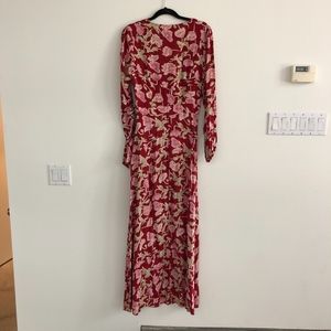 Flynn Skye Long Sleeve Maxi Dress - Red Floral